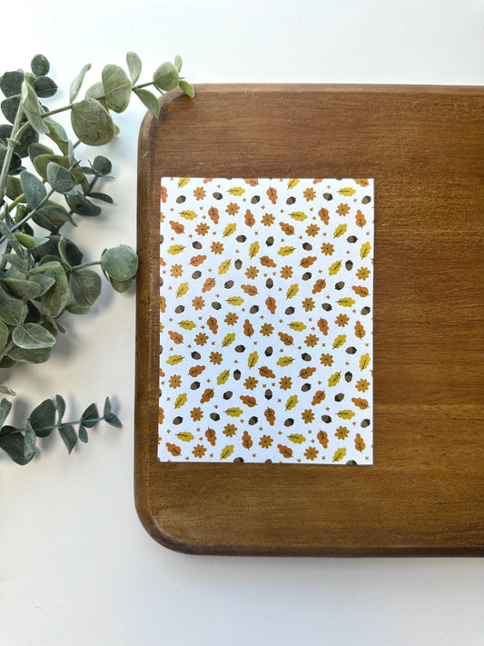 Fall Leaves & Acorns | FA01 | Image Transfer Paper