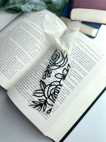 Floral Acrylic Bookmark