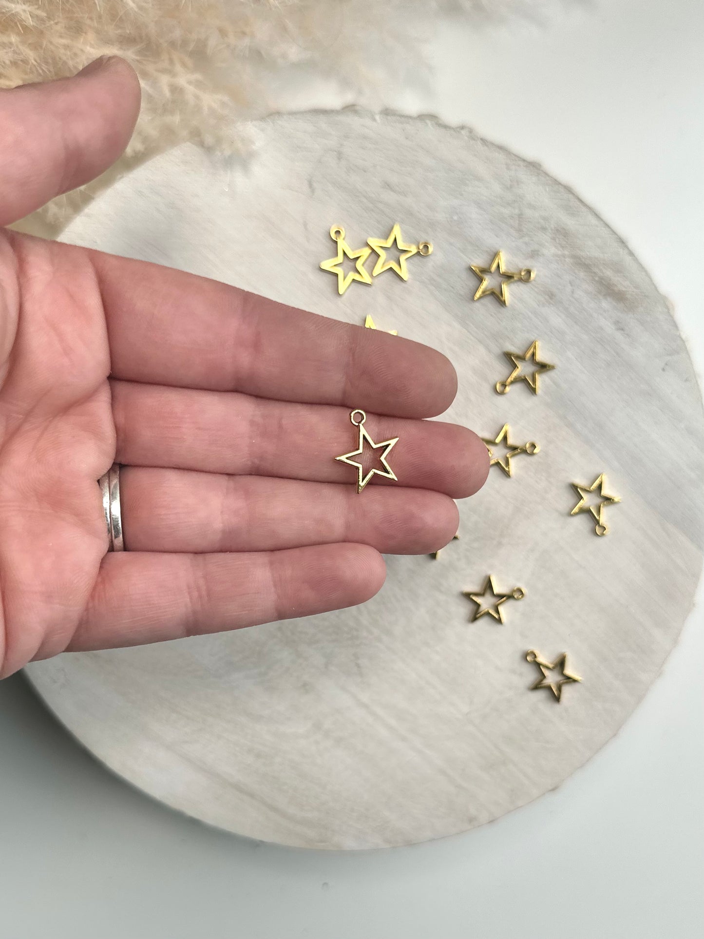 Mini Star Charm - Gold (10pc)
