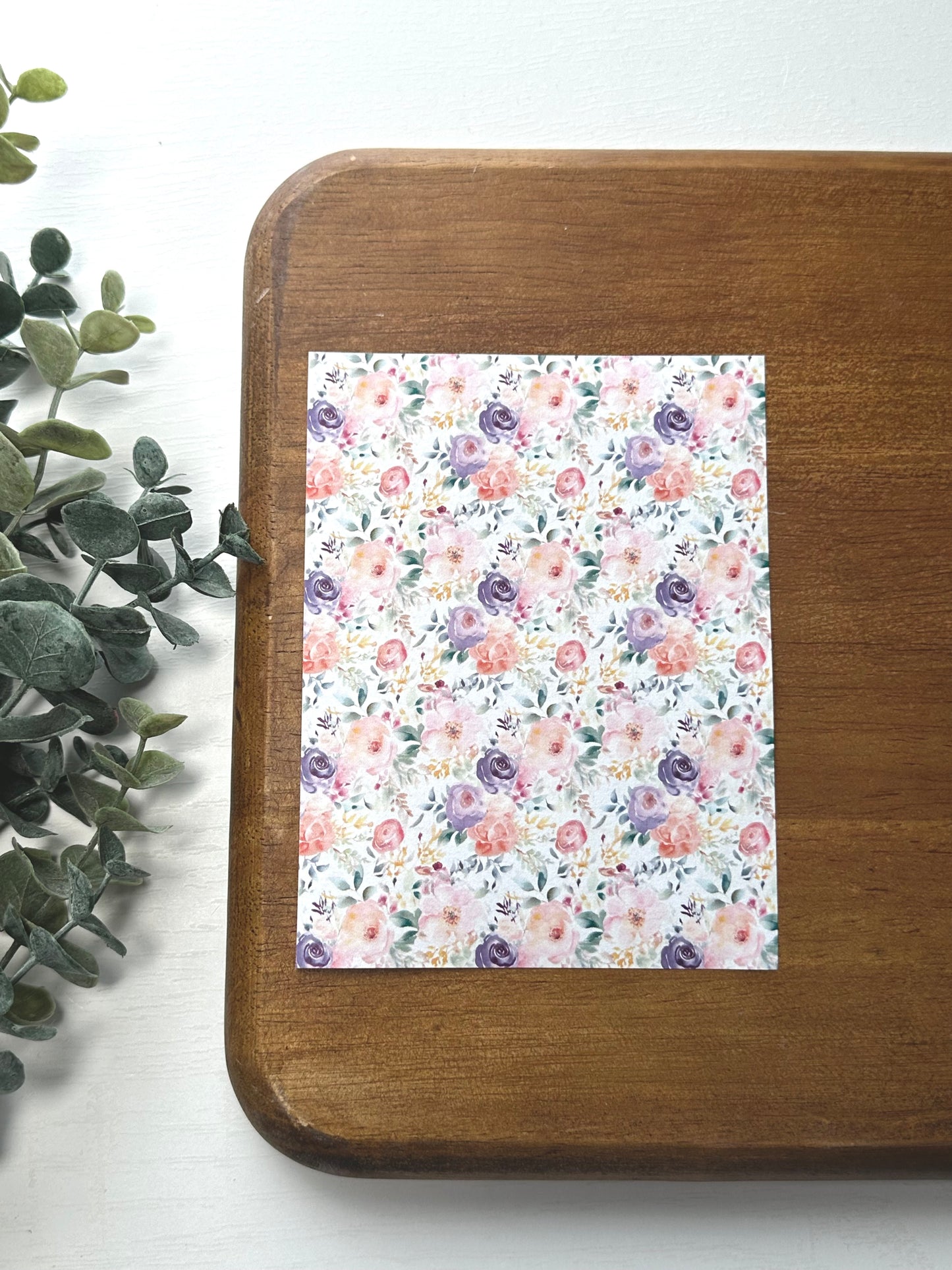 Soft Watercolor Florals | FL060 | Image Transfer Paper