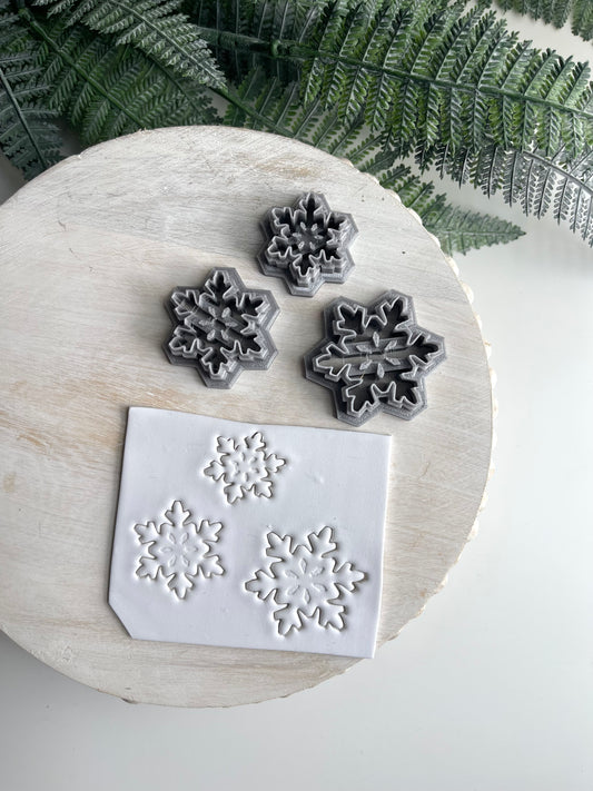 Embossed Snowflake | Polymer Clay Cutter