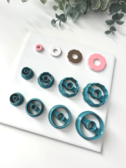 Donuts with Frosting | Polymer Clay Cutter