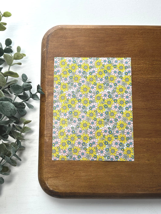 Retro Florals D | RT14 | Image Transfer Paper