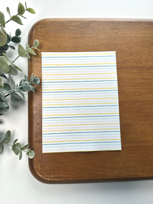 Blue, Pink, Yellow Wavy Stripes | RT10 | Image Transfer Paper