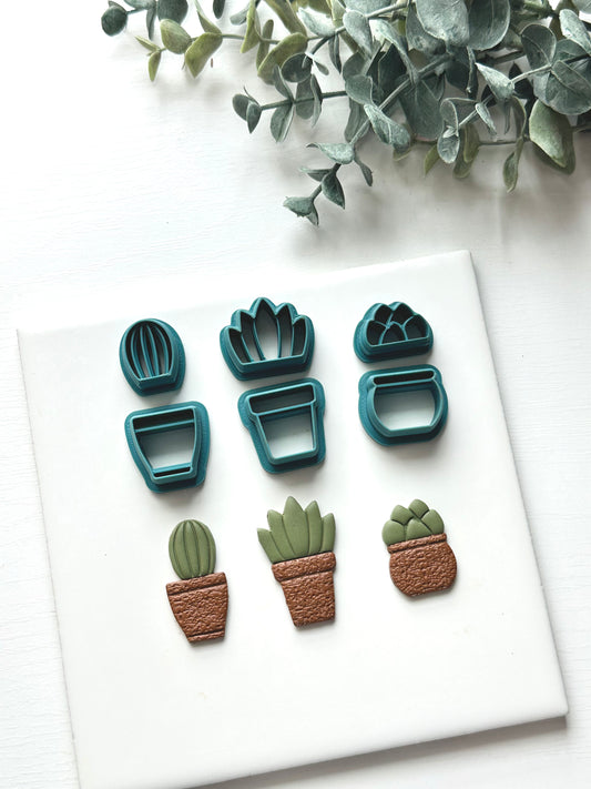 Succulents | Polymer Clay Cutter