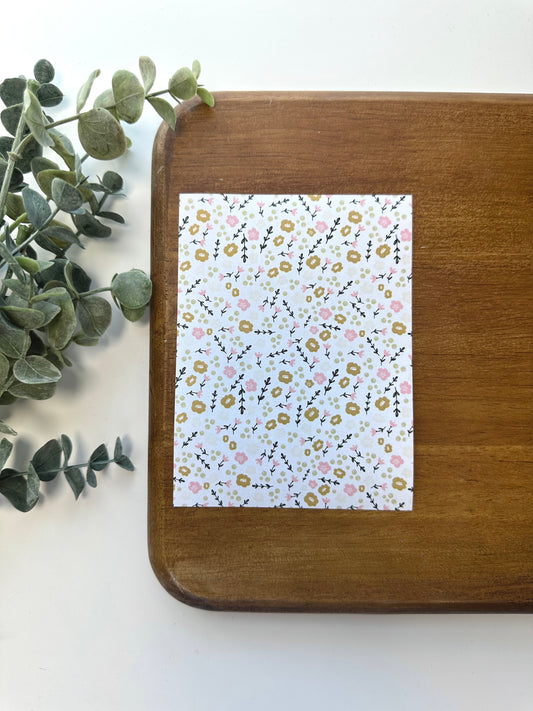 Blush and Yellow Flowers | FL009 | Image Transfer Paper