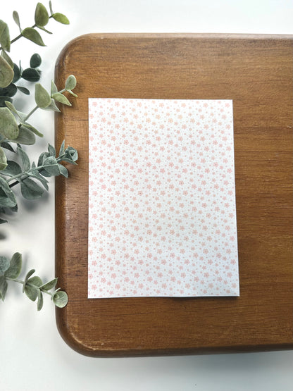 Retro Pink Flowers | RT11 | Image Transfer Paper