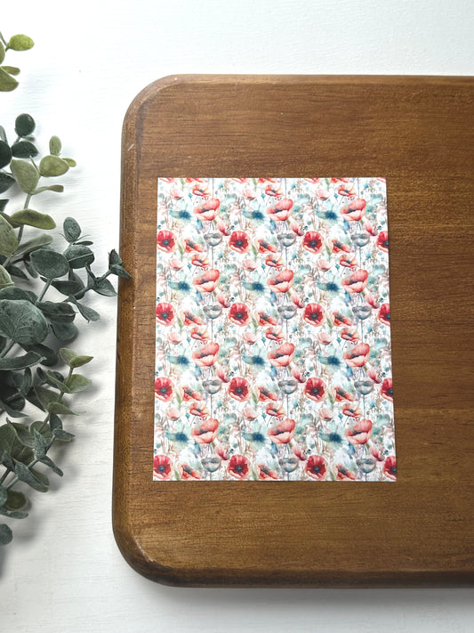 Poppies | FL058 | Image Transfer Paper