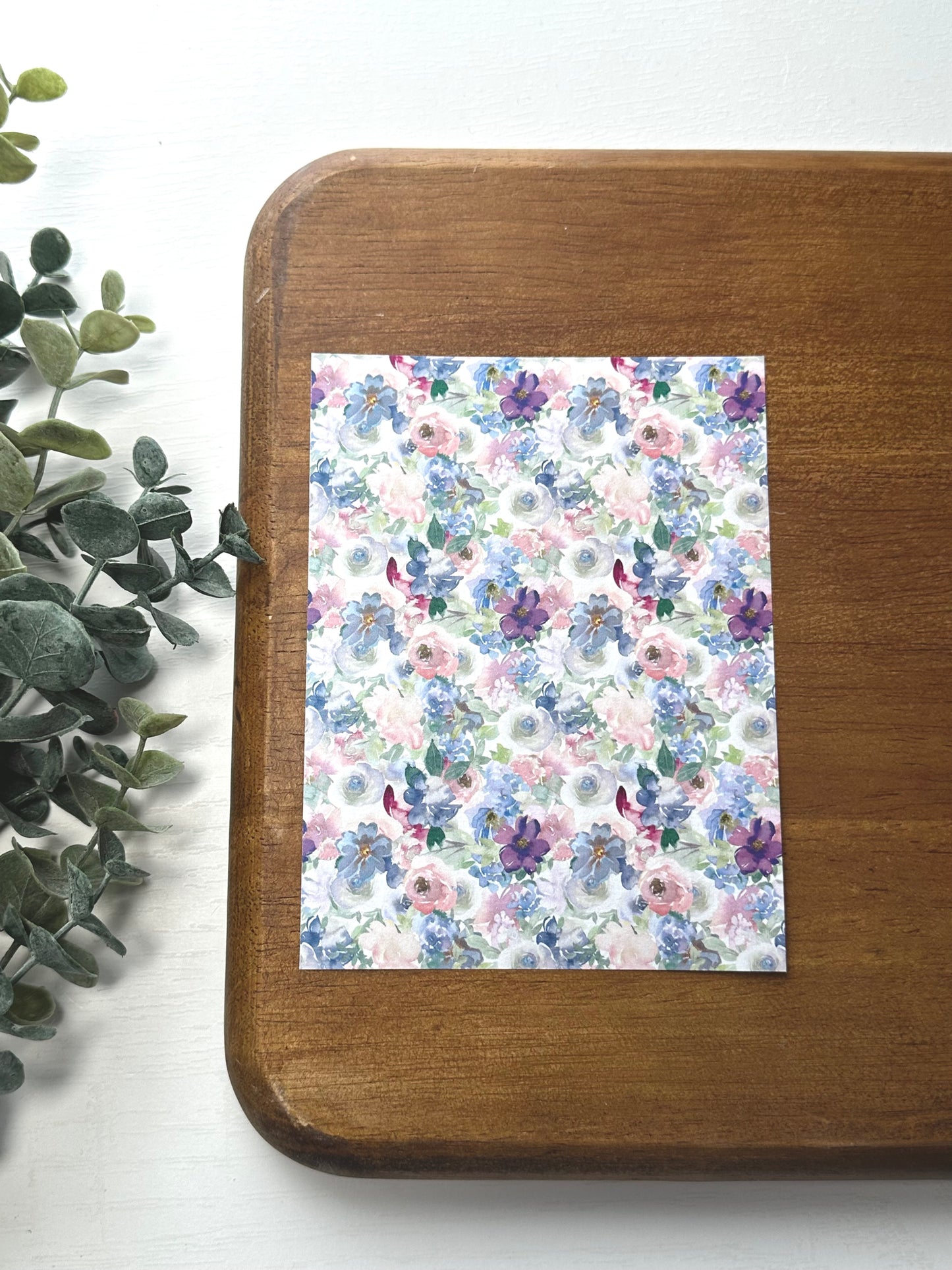 Watercolor Florals | FL057 | Image Transfer Paper