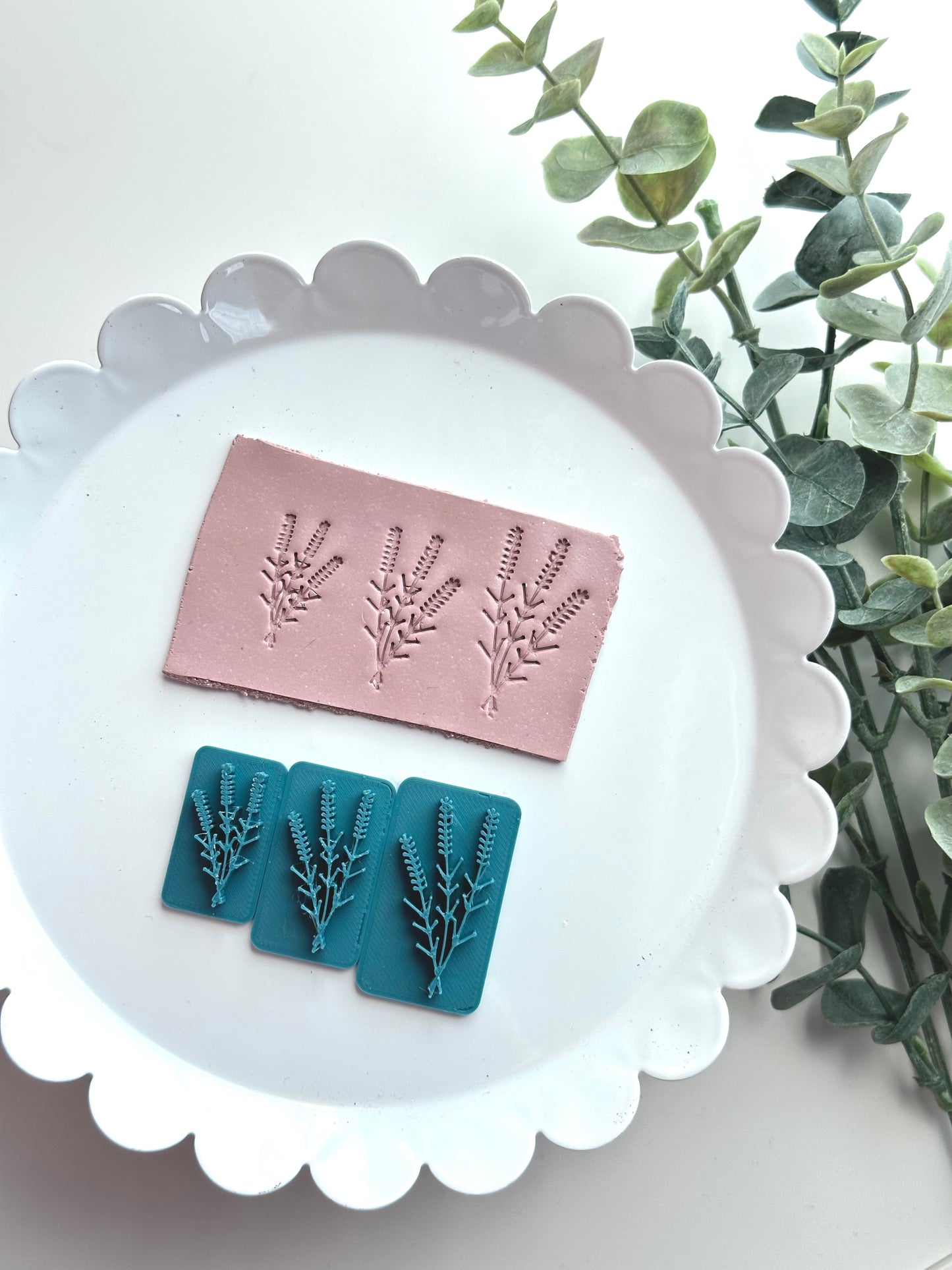 Lavender Spray | Polymer Clay Stamp