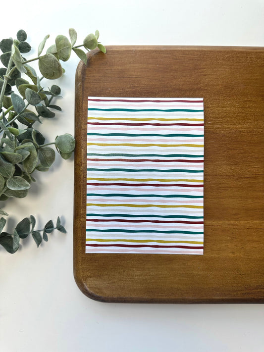 Boho Christmas Wavy Stripes | CH16 | Image Transfer Paper