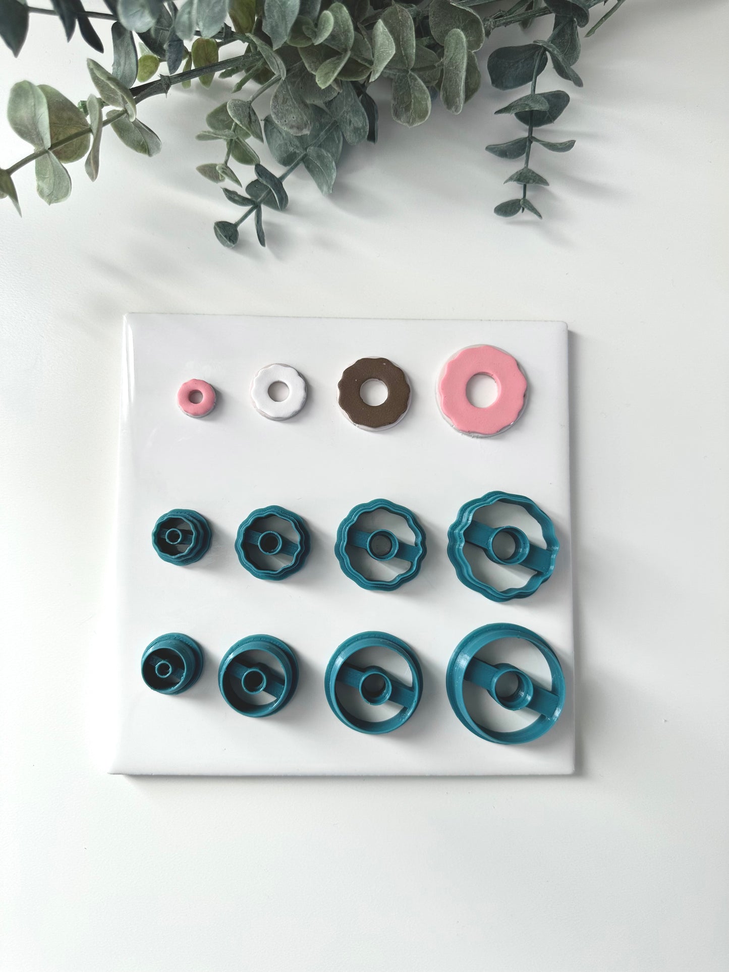 Donuts with Frosting | Polymer Clay Cutter