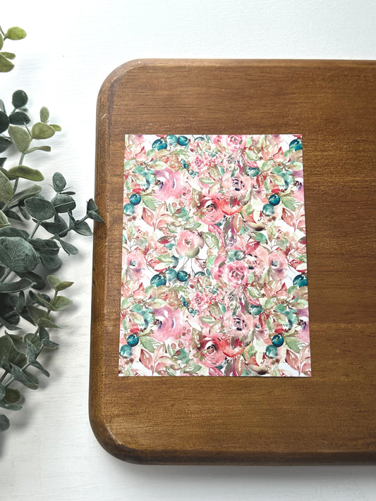 Mauve Florals | FL052 | Image Transfer Paper