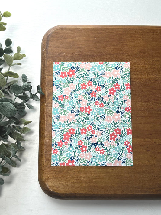 Pink & Green Daisy Garden | DA08 | Image Transfer Paper